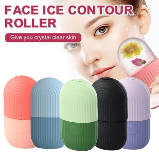 Comfortable Grip Ice Face Roller for Beauty and Skin Care - Random Color